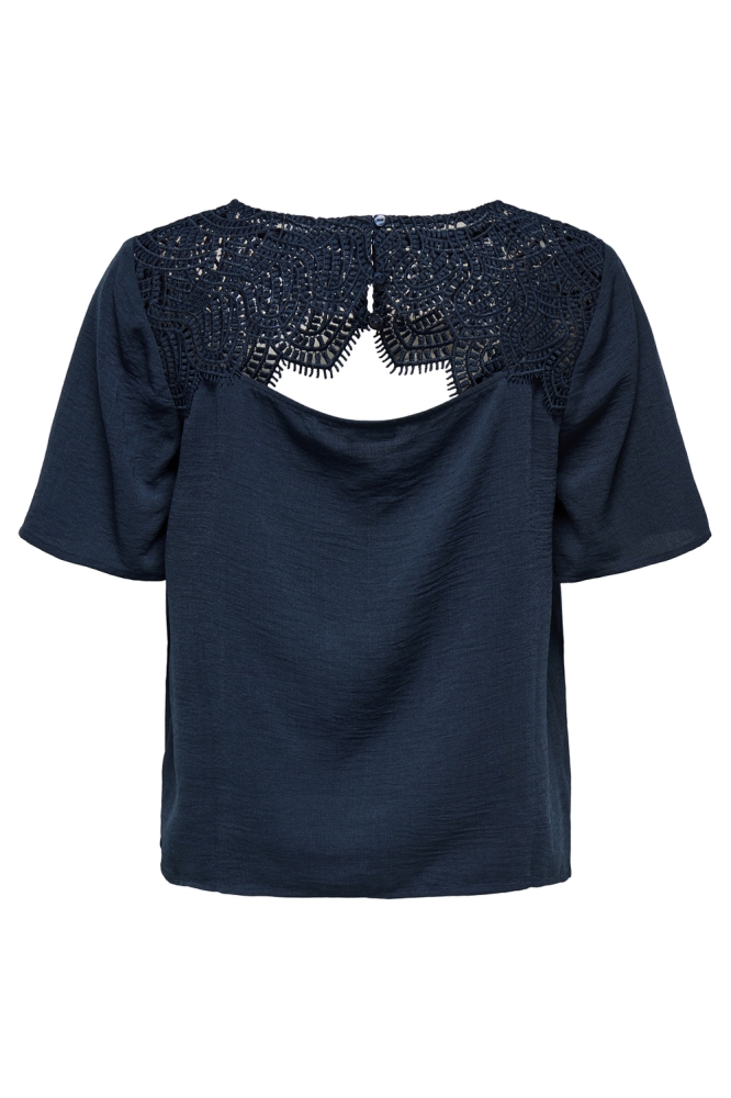 JDYHANNAH LIFE 2/4 LACE BACK TOP WV 15353827 TOTAL ECLIPSE